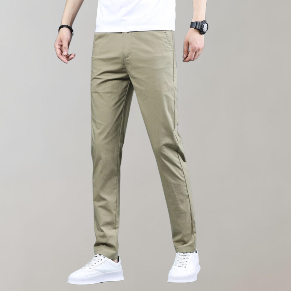 Stretch Pants | Skinny | Elastic Waist | Chino Pants | Men's Pants
