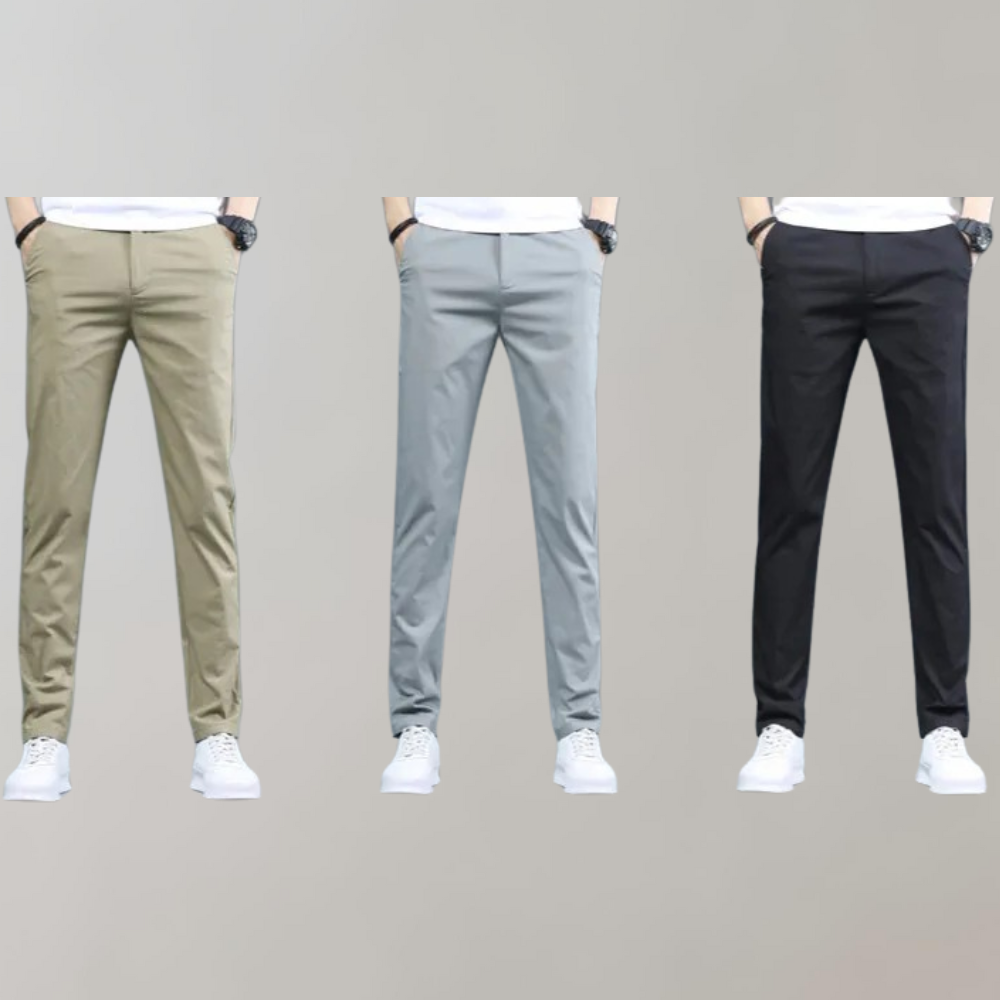 Stretch Pants | Skinny | Elastic Waist | Chino Pants | Men's Pants