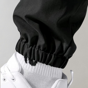 Cargo Pants - Black - Drawstring - Cargo Joggers - Men's Trousers