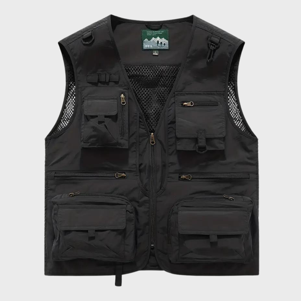 Cargo Vest | Zip-Up | Pockets | Cargo Gilet | Men's Gilet
