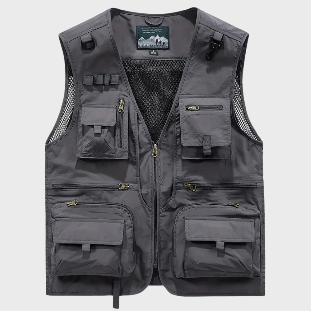 Cargo Vest | Zip-Up | Pockets | Cargo Gilet | Men's Gilet