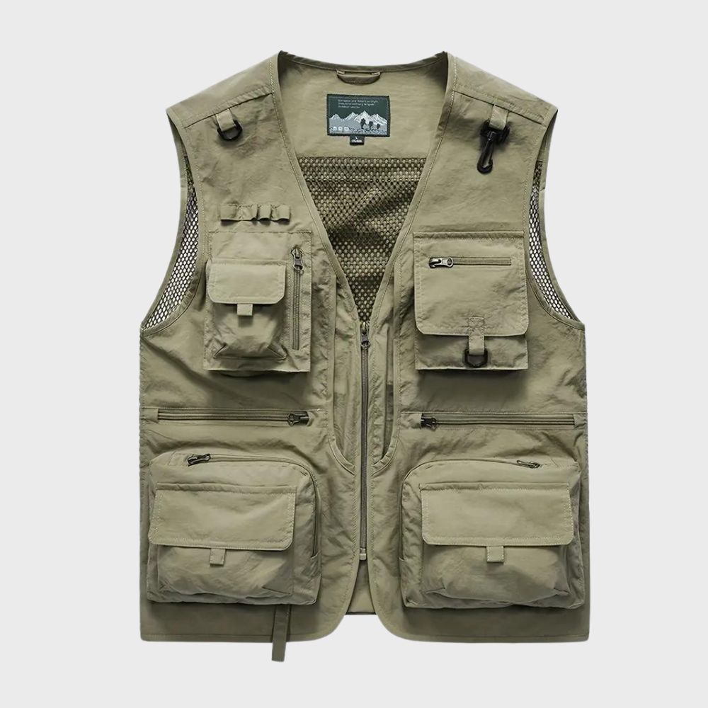 Cargo Vest | Zip-Up | Pockets | Cargo Gilet | Men's Gilet