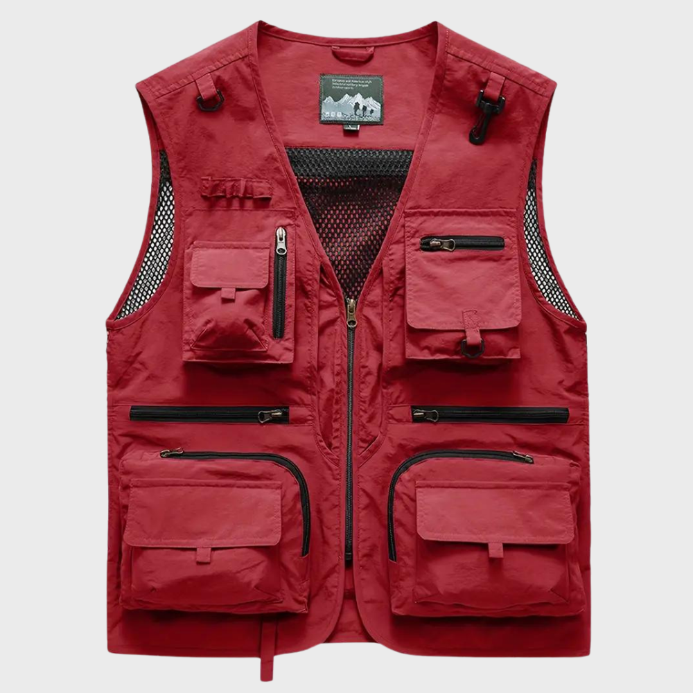 Cargo Vest | Zip-Up | Pockets | Cargo Gilet | Men's Gilet
