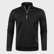 Half Zip Pullover - Casual - Long Sleeve - Half Zip Sweatshirt - Men's Quarter Zip Sweaters