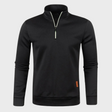 Quarter Zip Sweatshirt - Men's Casual Long Sleeve Half Zip Pullover