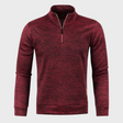 Half Zip Pullover - Casual - Long Sleeve - Half Zip Sweatshirt - Men's Quarter Zip Sweaters