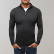 Long Sleeve T-Shirt - Half Zip - Slim Fit - Quarter Zip Shirt - Men's Shirts