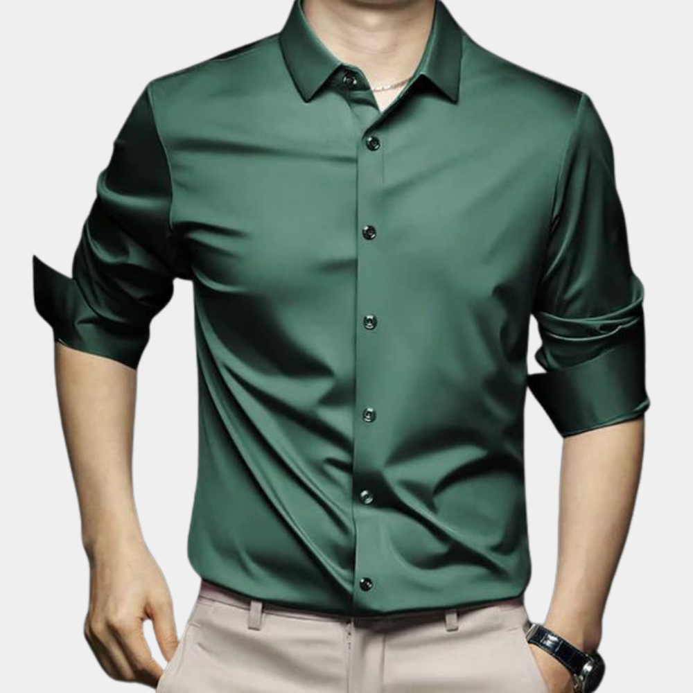 Non Iron Shirt - Button-Up - Long Sleeve - Dress Shirt - Men's Shirt