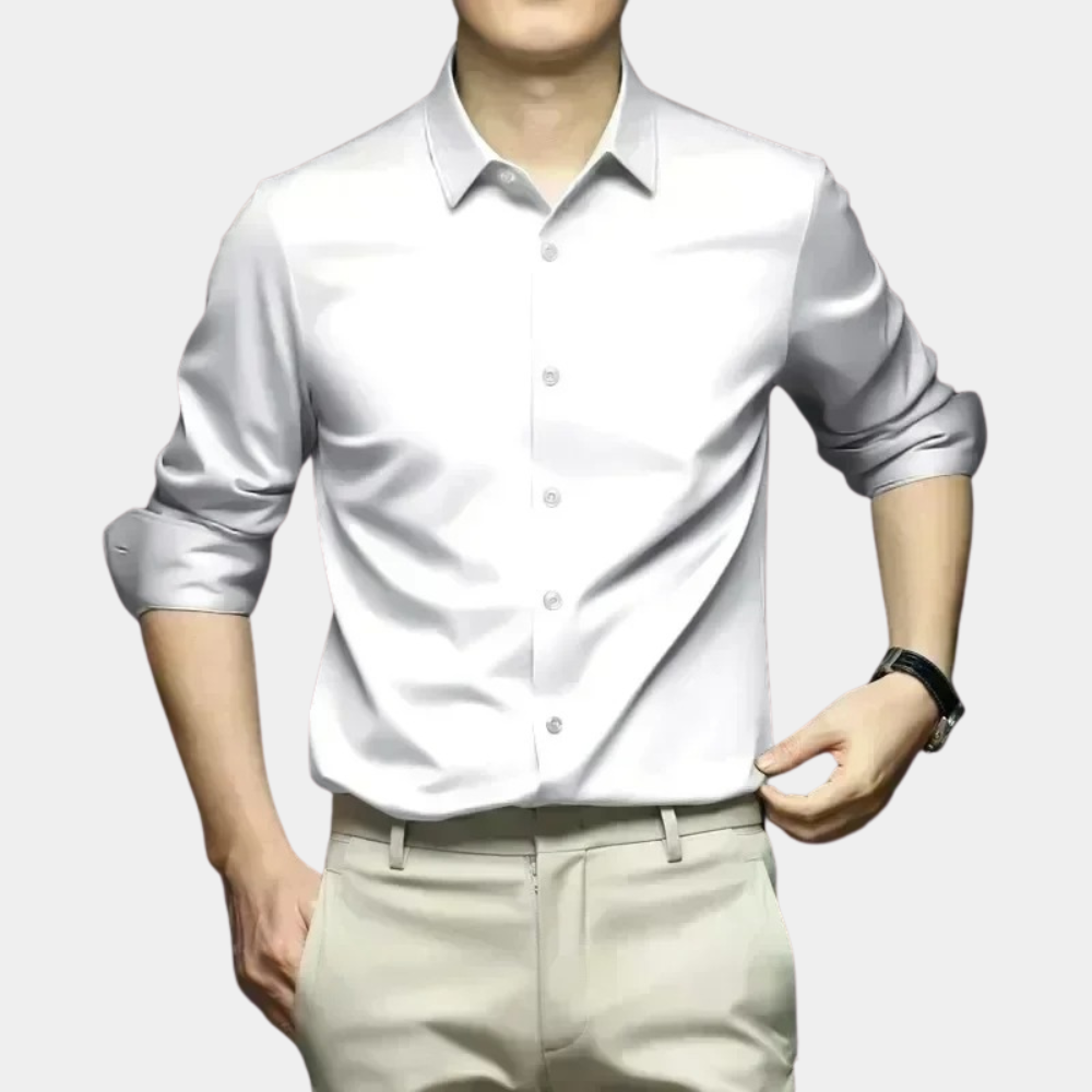 Non Iron Shirt - Button-Up - Long Sleeve - Dress Shirt - Men's Shirt