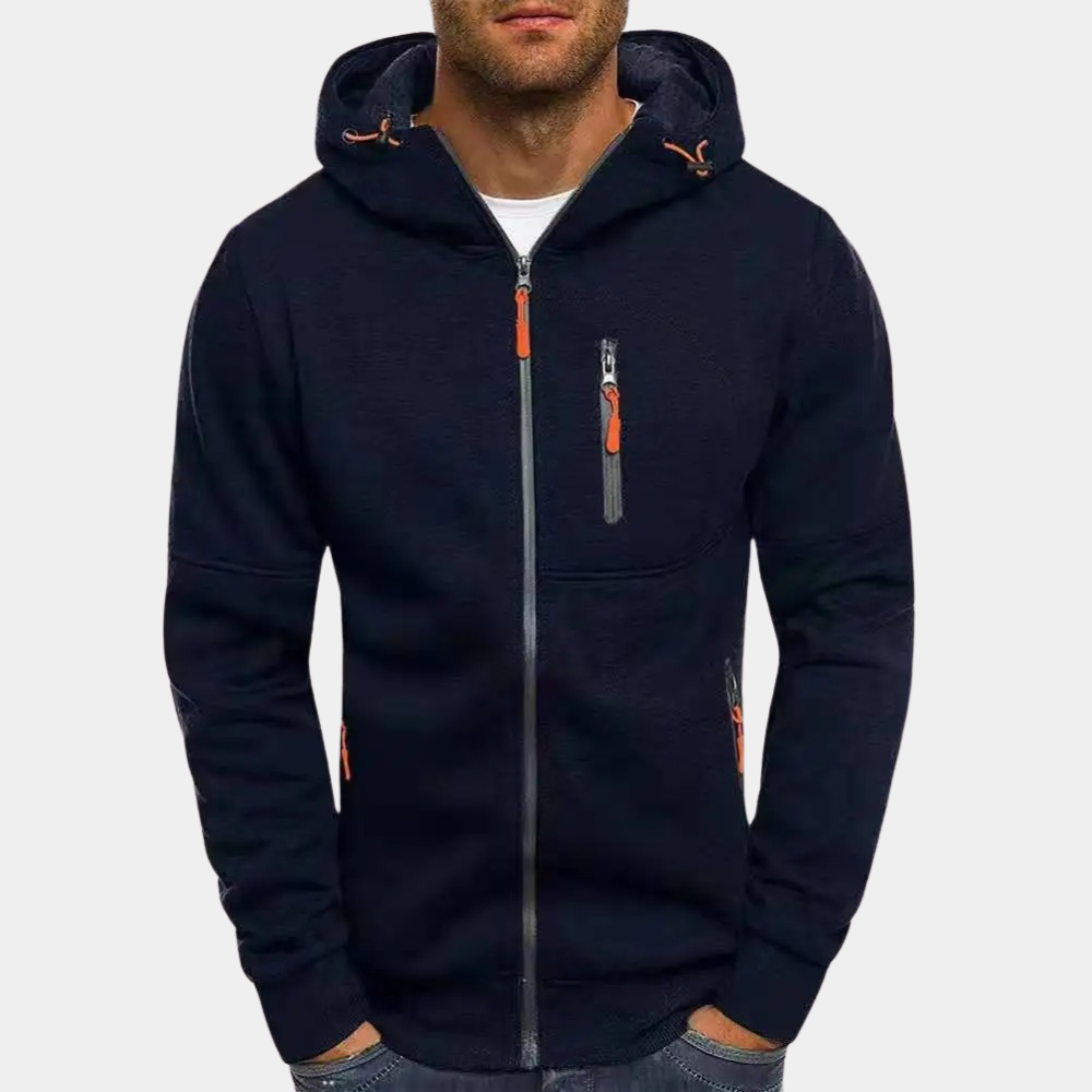 Zipper Hoodie | Warm | Pockets | Zip-Up Hoodie | Men's Hoodie