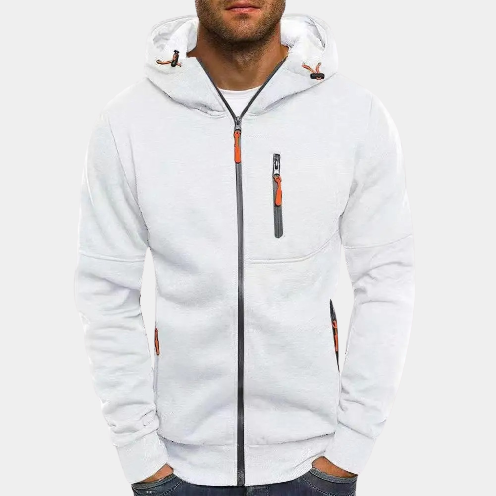Zipper Hoodie | Warm | Pockets | Zip-Up Hoodie | Men's Hoodie
