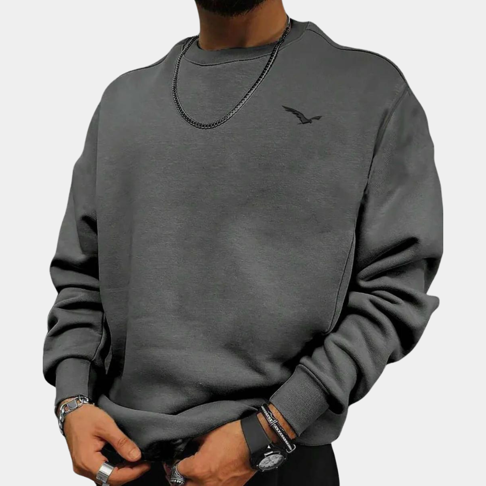 Sweatshirt - Comfy - Round Neck - Pullover Sweater - Men's Clothing
