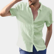 Summer Shirt - Men's Lightweight Short Sleeve Button-Up Shirt