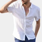 Summer Shirt - Men's Lightweight Short Sleeve Button-Up Shirt