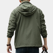 Summer Jacket - Men's Hooded Lightweight Cargo Jacket