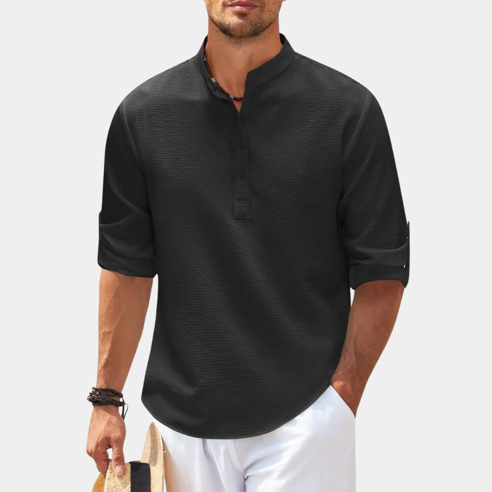 Men's Shirt | Lightweight | Long Sleeve | Buttoned Up Shirt | Linen Shirt