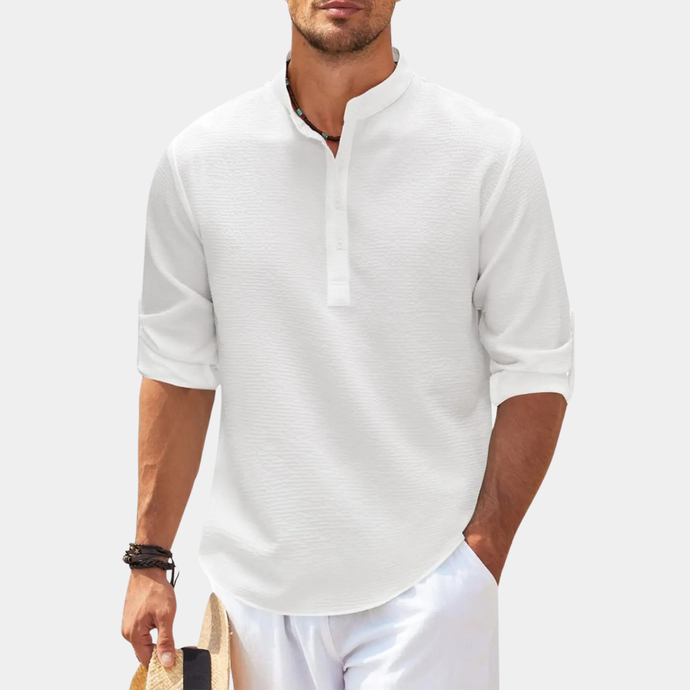 Men's Shirt | Lightweight | Long Sleeve | Buttoned Up Shirt | Linen Shirt