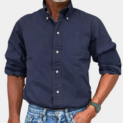 Men's Shirt | Long Sleeve | Lapel | Shirts Button-Up | Men's Casual Shirts