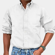 Men's Shirt | Long Sleeve | Lapel | Shirts Button-Up | Men's Casual Shirts