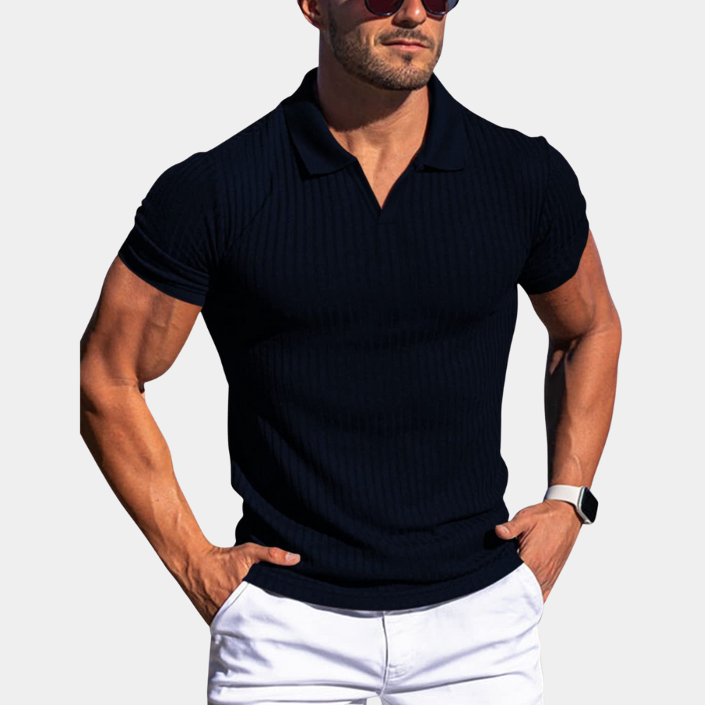 Polo Shirt | Collared | Ribbed | Polo T-Shirt | Men's Clothing