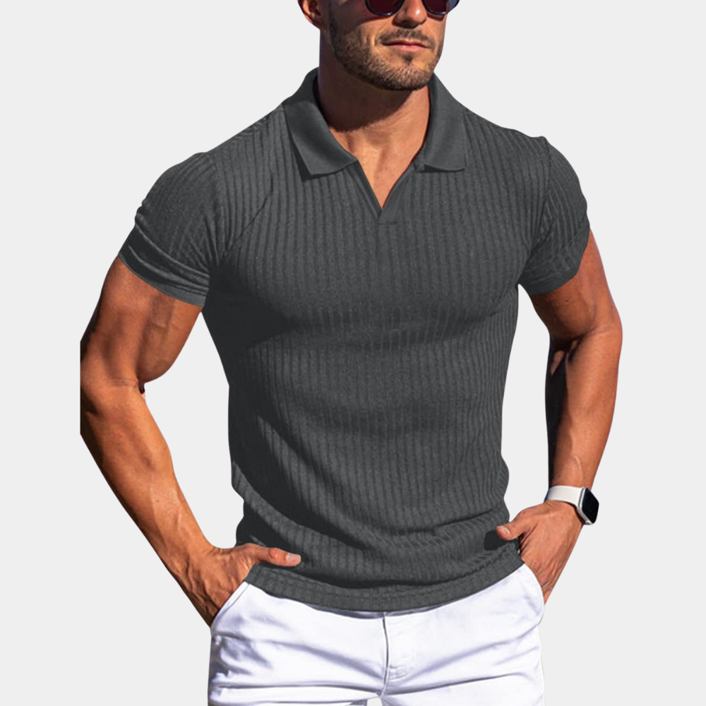 Polo Shirt | Collared | Ribbed | Polo T-Shirt | Men's Clothing