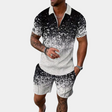 Shorts and Shirt Set - Men's Polo T-Shirt Two-Piece Set for Summer