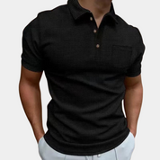 Polo T-Shirt - Short Sleeve - Collared - Buttoned Up Shirt - Men's Summer Shirt