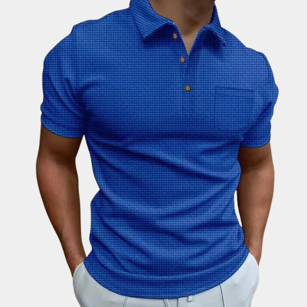 Polo T-Shirt - Short Sleeve - Collared - Buttoned Up Shirt - Men's Summer Shirt
