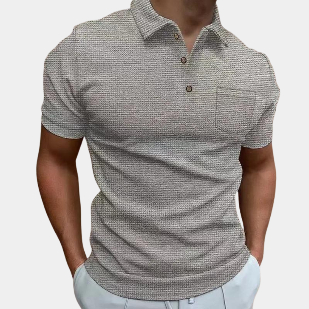 Polo T-Shirt - Short Sleeve - Collared - Buttoned Up Shirt - Men's Summer Shirt