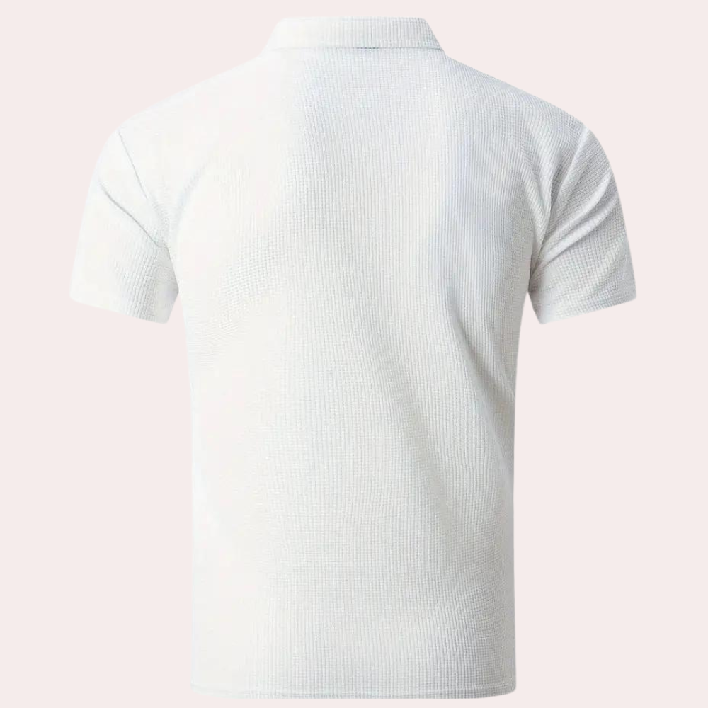 Polo T-Shirt - Short Sleeve - Collared - Buttoned Up Shirt - Men's Summer Shirt