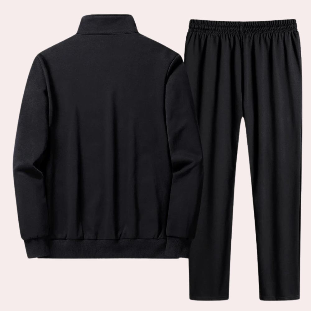 Men's Tracksuit - Zip-Up - Drawstring - Two-Piece Set - Men's Sportswear