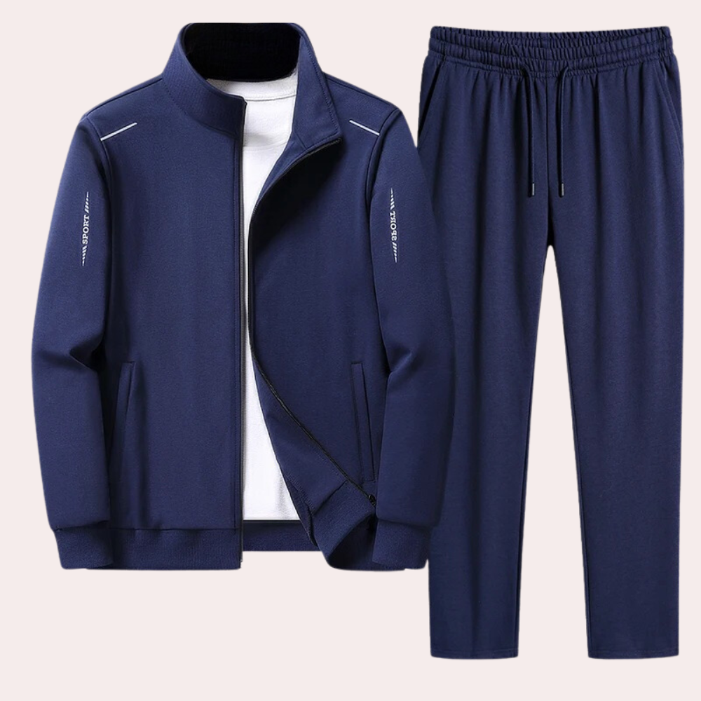 Tracksuit - Zip-Up - Leisure - Two-Piece Set - Workout Wear for Men