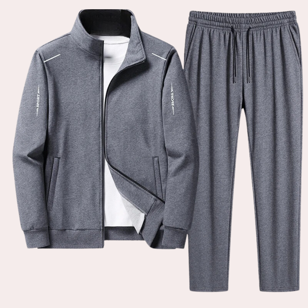 Tracksuit - Zip-Up - Leisure - Two-Piece Set - Workout Wear for Men