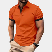Polo T-Shirt - Orange - Short Sleeve - Collared T-Shirt - Men's Shirt