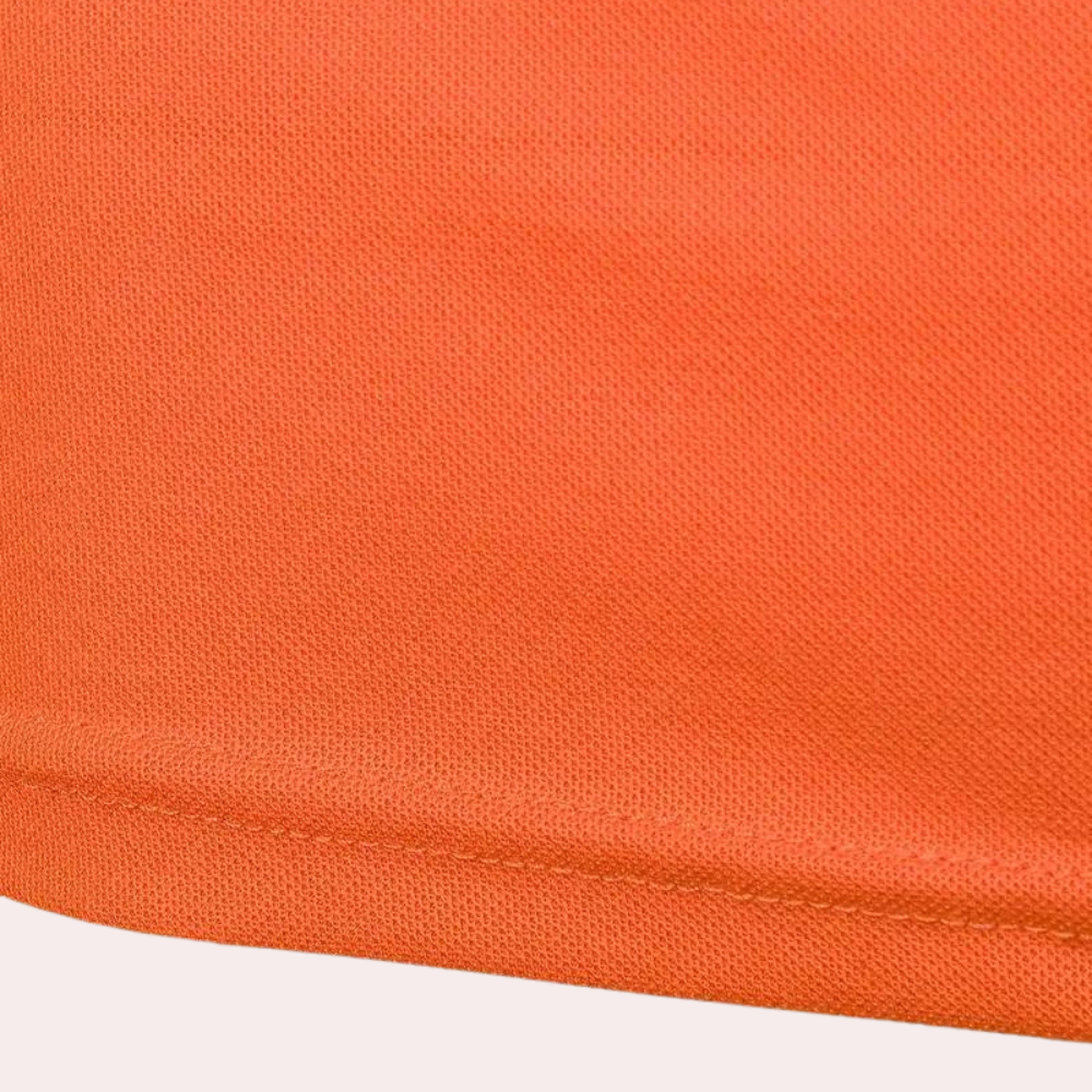 Polo T-Shirt - Orange - Short Sleeve - Collared T-Shirt - Men's Shirt