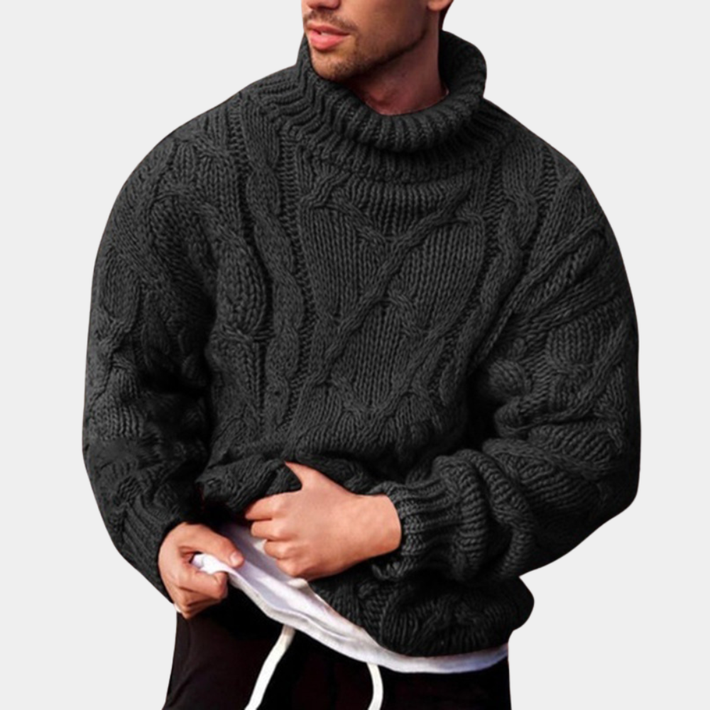 Knitted Jumper | Chunky | Turtleneck | Knitted Sweater | Men's Jumper
