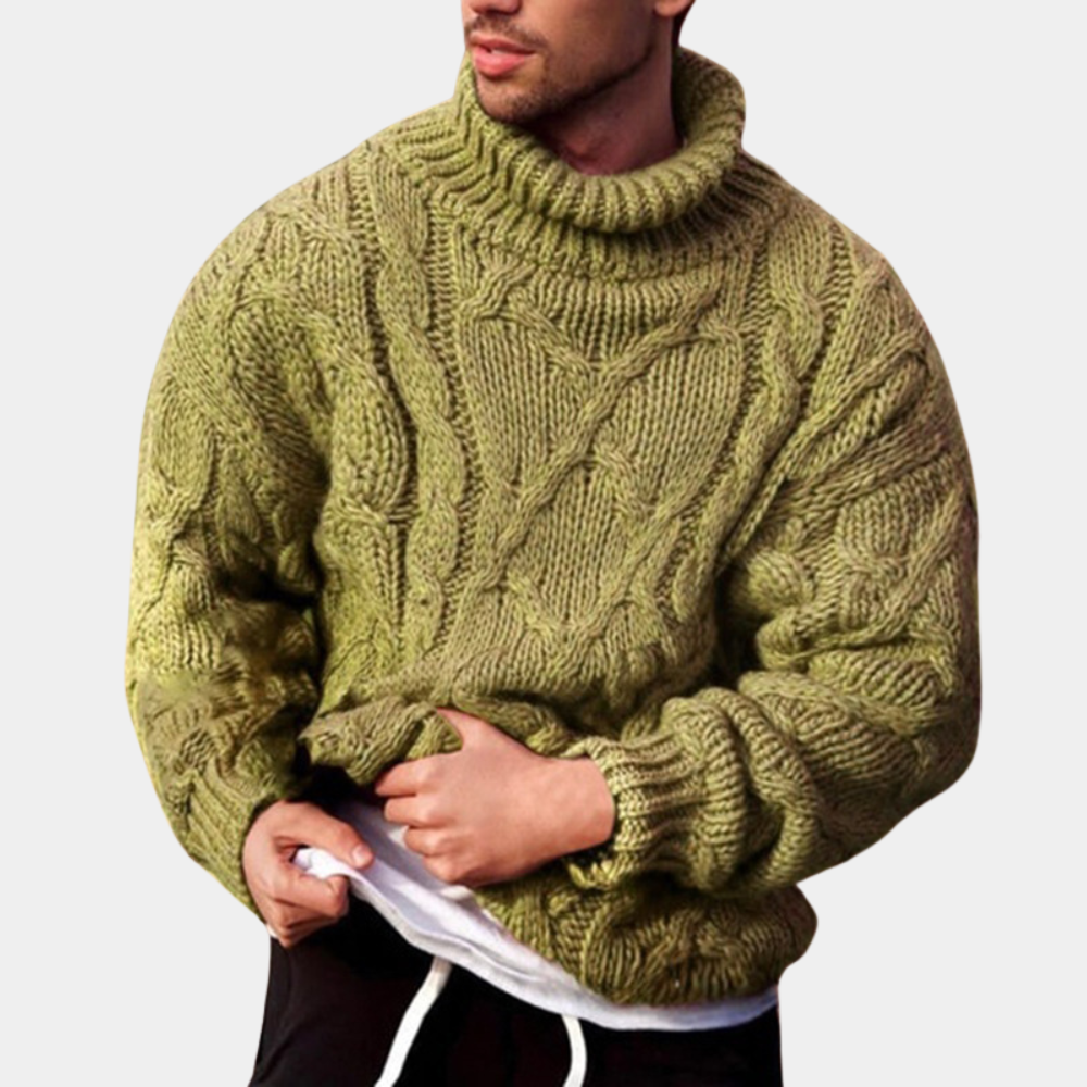 Knitted Jumper | Chunky | Turtleneck | Knitted Sweater | Men's Jumper