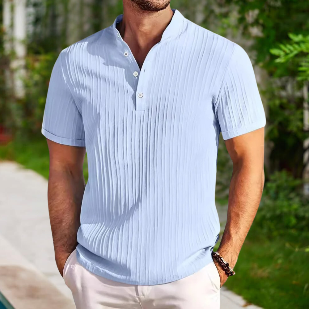 Polo Shirt | Quarter Button-Up | Short Sleeve | Polo T-Shirt | Men's Shirt