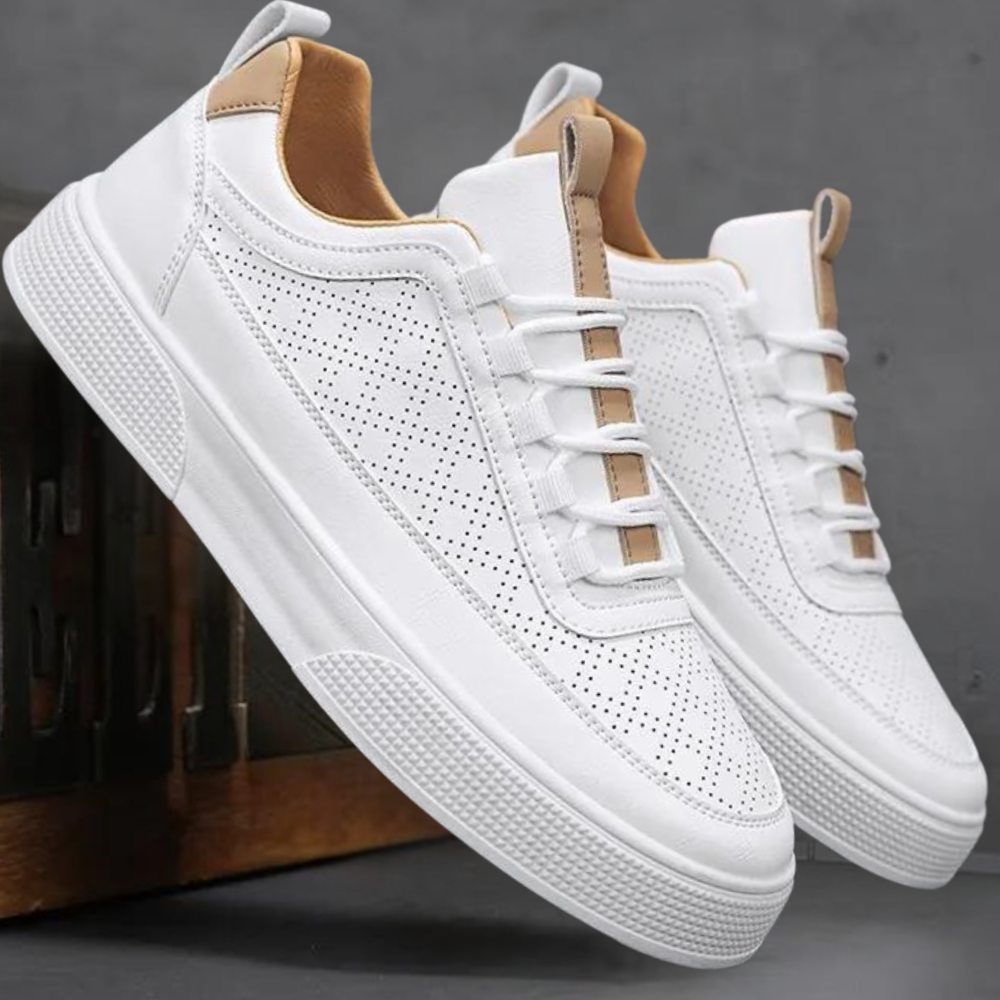 White Sneakers - Men's Lightweight Slip-On Sneakers for Summer