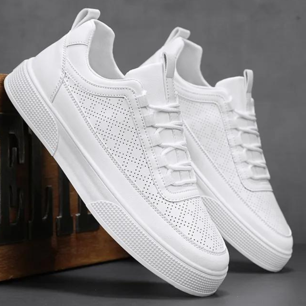 White Sneakers - Men's Lightweight Slip-On Sneakers for Summer