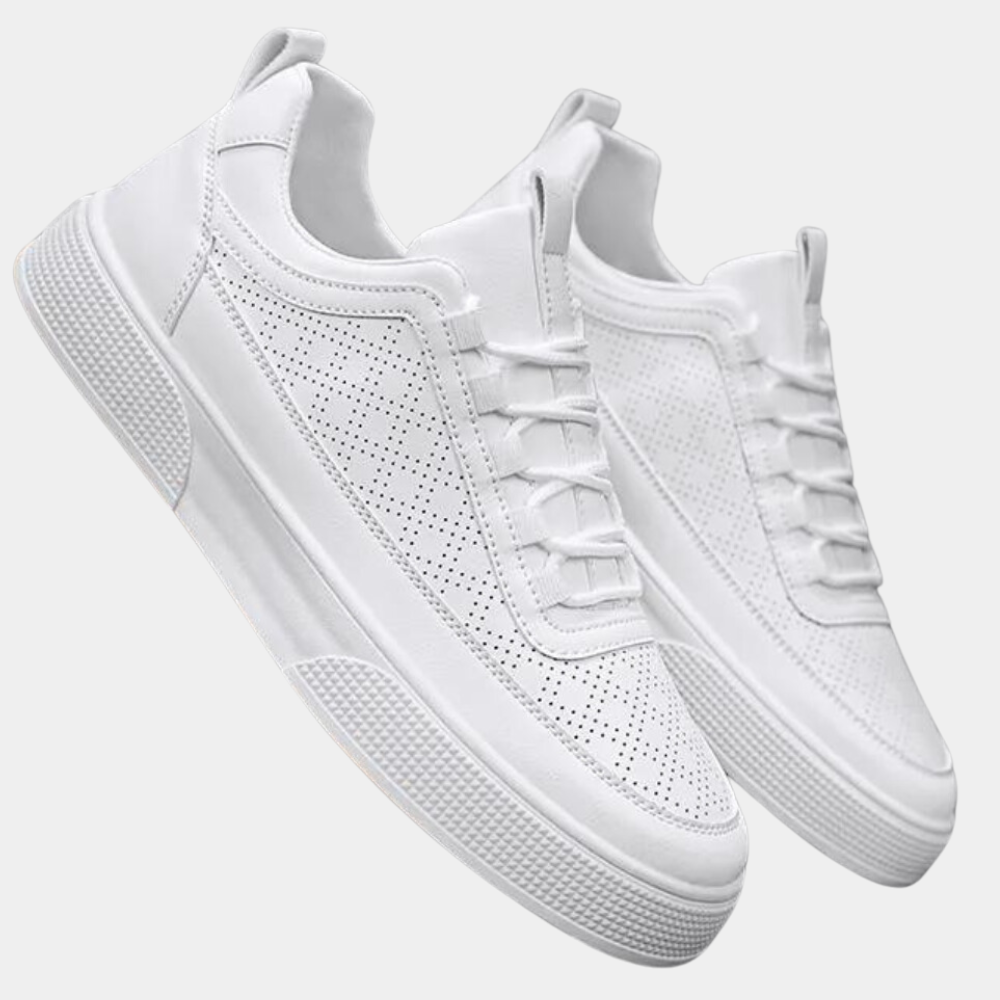 White Sneakers - Men's Lightweight Slip-On Sneakers for Summer