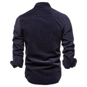 Corduroy Shirt | Long Sleeve | Breast Pockets | Button-Up Shirt | Men's Shirt