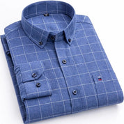 Plaid Shirt | Long Sleeve | Collared | Button-Up Shirt | Men's Shirts