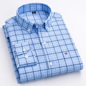 Plaid Shirt | Long Sleeve | Collared | Button-Up Shirt | Men's Shirts