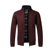 Cardigan with Zipper - Stand-up Collar - Pockets - Cardigan For Men - Knitwear-Southern-Taylor