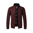 Cardigan with Zipper - Stand-up Collar - Pockets - Cardigan For Men - Knitwear