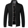 Cardigan with Zipper - Stand-up Collar - Pockets - Cardigan For Men - Knitwear