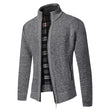 Cardigan with Zipper - Stand-up Collar - Pockets - Cardigan For Men - Knitwear