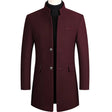 Wool Trench Coat - Formal - Classic - Single Breasted Coat - Men's Jackets