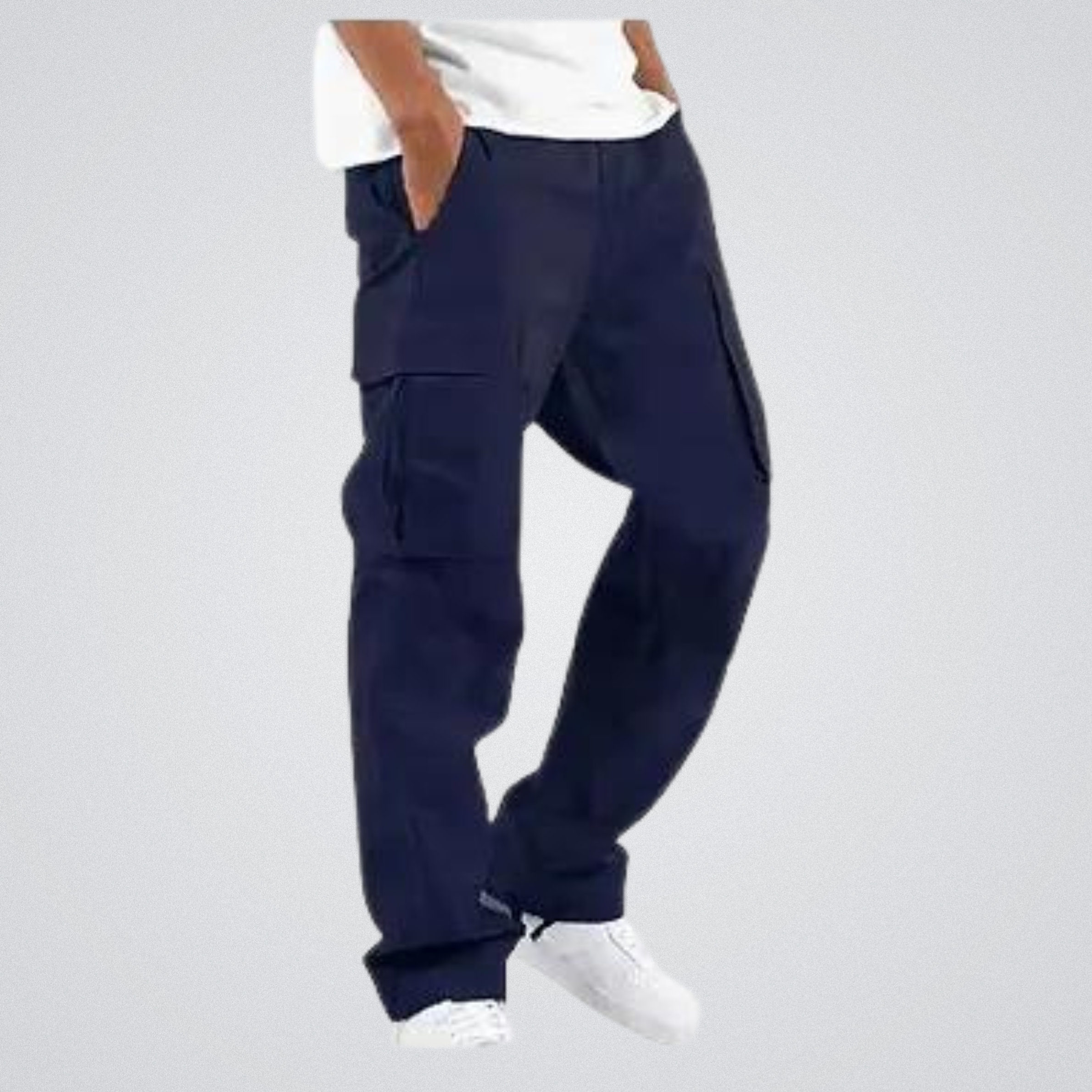 Cargo Pants | Pockets | Loose Fit | Straight Leg Pants | Men's Trousers-Southern-Taylor